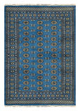 27540-Bokhara Hand-Knotted/Handmade Pakistani Rug/Carpet Tribal/Nomadic Authentic/ Size: 8'3" x 5'7"/251 cm × 170 cm