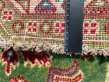 26619 - Kazak Hand-Knotted/Handmade Afghan Tribal/Nomadic Authentic/Size: 3'5" x 3'1"