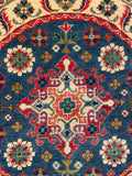 26605 - Kazak Hand-Knotted/Handmade Afghan Tribal/Nomadic Authentic/Size: 3'3" x 3'3"