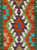 27752 - Kelim Hand-Woven/Flat-Weaved/Afghan Kelim/Carpet Modren/Nomadic Authentic/Size: 4'4" x 2'6"/132cm × 76cm
