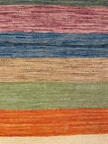 25952- Kelim Hand-Woven/Flat Weaved/Handmade Afghan /Carpet Tribal/Nomadic Authentic/Size: 9'9" x 2'7"