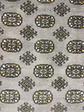 27594-Bokhara Hand-Knotted/Handmade Pakistani Rug/Carpet Tribal/Nomadic Authentic/ Size: 9'7" x 6'2"/292 cm × 188 cm