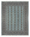 27478-Bokhara Hand-Knotted/Handmade Pakistani Rug/Carpet Tribal/Nomadic Authentic/ Size: 10'1" x 8'0"/307cm × 244cm