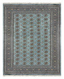 27478-Bokhara Hand-Knotted/Handmade Pakistani Rug/Carpet Tribal/Nomadic Authentic/ Size: 10'1" x 8'0"/307cm × 244cm