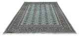 27478-Bokhara Hand-Knotted/Handmade Pakistani Rug/Carpet Tribal/Nomadic Authentic/ Size: 10'1" x 8'0"/307cm × 244cm