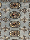 27478-Bokhara Hand-Knotted/Handmade Pakistani Rug/Carpet Tribal/Nomadic Authentic/ Size: 10'1" x 8'0"/307cm × 244cm