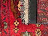 26378- Khal Mohammad Afghan Hand-Knotted Authentic/Traditional/Rug/Size: 2'0" x 1'5"