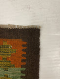 27546 - Kelim Hand-Woven/Flat-Weaved/Afghan Kelim/Carpet Modern/Nomadic Authentic/Size: 9'6" x 6'3"/290cm × 191cm