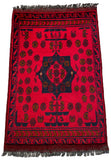 26217 - Khal Mohammad Afghan Hand-Knotted Authentic/Traditional/Rug/Size: 2'0" x 1'4"