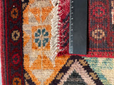 26372- Khal Mohammad Afghan Hand-Knotted Authentic/Traditional/Rug/Size: 2'0" x 1'4"