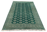 27596-Bokhara Hand-Knotted/Handmade Pakistani Rug/Carpet Tribal/Nomadic Authentic/ Size: 7'7" x 6'0"/231 cm × 183 cm