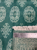 27596-Bokhara Hand-Knotted/Handmade Pakistani Rug/Carpet Tribal/Nomadic Authentic/ Size: 7'7" x 6'0"/231 cm × 183 cm