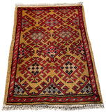 26227 - Khal Mohammad Afghan Hand-Knotted Authentic/Traditional/Rug/Size: 1'9" x 1'3"