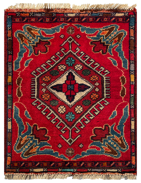 26738 - Khal Mohammad Afghan Hand-Knotted Authentic/Traditional/Rug/Size: 1'11" x 1'5"