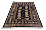 27586-Bokhara Hand-Knotted/Handmade Pakistani Rug/Carpet Tribal/Nomadic Authentic/ Size: 6'6" x 4'5"/198cm x 134cm