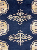 27586-Bokhara Hand-Knotted/Handmade Pakistani Rug/Carpet Tribal/Nomadic Authentic/ Size: 6'6" x 4'5"/198cm x 134cm