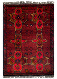 26453 - Khal Mohammad Afghan Hand-Knotted Authentic/Traditional/Rug/Size: 2'1" x 1'4"