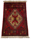 26215 - Khal Mohammad Afghan Hand-Knotted Authentic/Traditional/Rug/Size: 1'9" x 1'3"