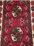 26430 - Khal Mohammad Afghan Hand-Knotted Authentic/Traditional/Rug/Size: 1'9" x 1'3"