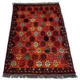 26195 - Khal Mohammad Afghan Hand-Knotted Authentic/Traditional/Rug/Size: 2'0" x 1'4"