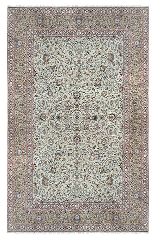 27405-Kashan Hand-Knotted/Handmade Persian Rug/Carpet Traditional/Authentic/Size:  13'6" x 10'0" /411cm x 305cm