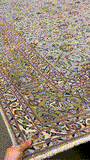 27405-Kashan Hand-Knotted/Handmade Persian Rug/Carpet Traditional/Authentic/Size:  13'6" x 10'0" /411cm x 305cm