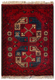 26229 - Khal Mohammad Afghan Hand-Knotted Authentic/Traditional/Rug/Size: 1'9" x 1'3"