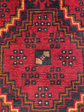 26375- Khal Mohammad Afghan Hand-Knotted Authentic/Traditional/Rug/Size: 2'0" x 1'4"