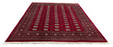 27588-Bokhara Hand-Knotted/Handmade Pakistani Rug/Carpet Tribal/Nomadic Authentic/ Size: 9'8" x 8'2"/294cm x 248cm