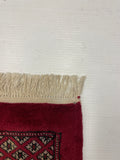 27588-Bokhara Hand-Knotted/Handmade Pakistani Rug/Carpet Tribal/Nomadic Authentic/ Size: 9'8" x 8'2"/294cm x 248cm