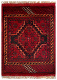 26231 - Khal Mohammad Afghan Hand-Knotted Authentic/Traditional/Rug/Size: 2'0" x 1'4"