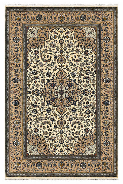 27496-Kashan Hand-Knotted/Handmade Persian Rug/Carpet Traditional/Authentic/Size: 10'1" x 6'6" /307cm x 198cm