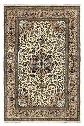 27496-Kashan Hand-Knotted/Handmade Persian Rug/Carpet Traditional/Authentic/Size: 10'1" x 6'6" /307cm x 198cm