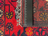 26397- Khal Mohammad Afghan Hand-Knotted Authentic/Traditional/Rug/Size: 2'1" x 1'3"