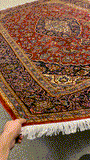 27495-Kashan Hand-Knotted/Handmade Persian Rug/Carpet Traditional/Authentic/Size: 10'1" x 6'9" /307cm x 206cm