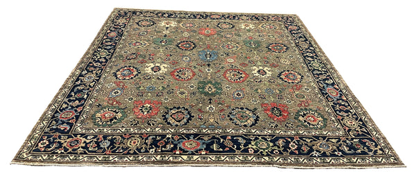 27923- Royal Chobi Ziegler Afghan Hand-Knotted Contemporary/Traditional/Size: 8'6" x 8'0"/259cm x 244cm
