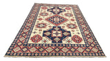 27919-Royal Kazak Hand-Knotted/Handmade Afghan Rug/Carpet Tribal/Nomadic Authentic/ Size: 10'0" x 6'6"/305m x 198cm