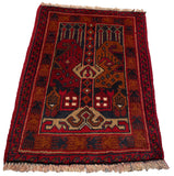 26221 - Khal Mohammad Afghan Hand-Knotted Authentic/Traditional/Rug/Size: 2'0" x 1'3"