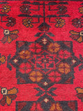 26467 - Khal Mohammad Afghan Hand-Knotted Authentic/Traditional/Rug/Size: 2'2" x 1'4"