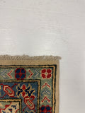 27921-Royal Kazak Hand-Knotted/Handmade Afghan Rug/Carpet Tribal/Nomadic Authentic/ Size: 10'1" x 6'5"/307m x 196cm