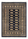27585-Bokhara Hand-Knotted/Handmade Pakistani Rug/Carpet Tribal/Nomadic Authentic/ Size: 6'6" x 4'5"/198cm x 134cm