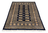 27585-Bokhara Hand-Knotted/Handmade Pakistani Rug/Carpet Tribal/Nomadic Authentic/ Size: 6'6" x 4'5"/198cm x 134cm