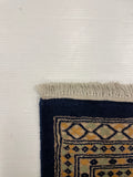 27585-Bokhara Hand-Knotted/Handmade Pakistani Rug/Carpet Tribal/Nomadic Authentic/ Size: 6'6" x 4'5"/198cm x 134cm