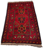 26583 - Khal Mohammad Afghan Hand-Knotted Authentic/Traditional/Rug/Size: 2'0" x 1'3"