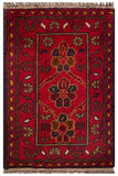 26583 - Khal Mohammad Afghan Hand-Knotted Authentic/Traditional/Rug/Size: 2'0" x 1'3"