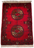 26211 - Khal Mohammad Afghan Hand-Knotted Authentic/Traditional/Rug/Size: 2'0" x 1'4"