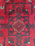 26469 - Khal Mohammad Afghan Hand-Knotted Authentic/Traditional/Rug/Size: 1'9" x 1'3"