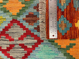 27729 - Kelim Hand-Woven/Flat-Weaved/Afghan Kelim/Carpet Modren/Nomadic Authentic//Size: 4'1" x 2'7"/124cm ×79cm