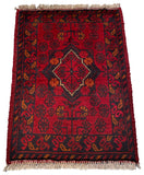 26197 - Khal Mohammad Afghan Hand-Knotted Authentic/Traditional/Rug/Size: 2'0" x 1'4"
