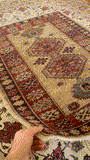 27129- Royal Shirvan Hand-Knotted/Handmade Azerbaijan Rug/Carpet Tribal/Nomadic Authentic/ Size:3'6" x 2'8"/107cm x 81cm